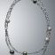 DY Inspired Sterling Silver White Pearl Wrap Chain Necklace