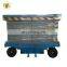 7LSJY Shandong SevenLift 500kg outdoor hydraulic mobile scaffolding manual single scissor lift platform