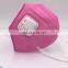 Pink Valved Folding Anti-pollution Mask for Girls