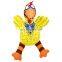 Durable pet dog chew toys squeaky canvas chicken toy for dog teeth cleaning