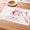 restaurant table mats felt dining christmas