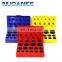 Standard Universal 382 386 407 419 pcs NBR FKM Silicone O Ring Kit Box Assortment Excavator Hydraulic ORing Kit