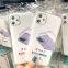 Four-corner drop-proof transparent mobile phone case