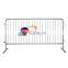 Temporary pedestrian portable movable metal panels crowd control printed event barrier fencing for sale low price