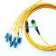 12 Cores MPO to LC Female Male fiber yama kablosu SM G657A Fan Out Fiber Jumper MPO LC Fiber Patch cord