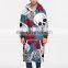 Wholesale Custom Winter Long Hood cotton thickening printing wholesale processing men custom pattern giant Hoodie TV lazy blanke