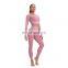 Amazon Europe and America autumn and winter seamless yoga wear quick-drying long-sleeved yoga wear suit