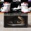 Nike Clear transparent shoe box wholesale stackable giant jordan shoe box containers Drop Front magnetic plastic shoe box