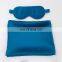Silk Pillow Case Scrunchie Eye Mask Blue Mulberry Pillowcase Eyemask Scrunchies Set With Scrunchie And Eye Mask