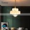 Luxury Design Indoor Decoration Lighting Home Cafe Metal Modern Glass Pendant Lamp