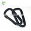 7.5*80mm D type Safety Carabiner snap hook spring hook plated Black Coated