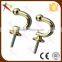 Curtain Tie Hold Back Hooks Ball End Gold / Hang tassel hooks