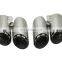 2017 year Hottest Design Performance three layers Chroming Black Exhaust tips muffler pipe fit for Porsche Panamera 971