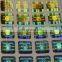 Personalised Custom Square Gold Holographic Stickers with Serial Number