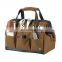 Heavy Duty Leather Knife Pu Roll Bag For Travel Leather Chef Knife Roll Canvas Tool Bag