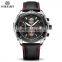 MEGIR 2074 Luxury Watch Relogio Masculino Blue Leather Business Quartz Watches Men Wrist Clock Creative Military Wristwatches