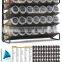 Spice Rack Organizer with Spice Jars,  Spice Labels, Chalk Marker and Funnel Set for Cabinet, Countertop, Pantry