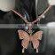 Rhinestone Bling Jewelry Butterfly Necklace
