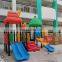 Low price kids playing swing playground plastic equipment climbing playgrounds equipments