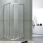 Aluminium alloy framed aqua glass rollaway shower screen shower cabin with sliding shower door