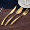 Bulk Gold Plated Fork Spoon Knife Silverware Stainless Steel Flatware Cutlery Set For Home Kitchen Restaurant Hotel