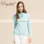 Women's Preppy Style Cable Knit Ruffled Collar Sweater 100% Cashmere Solid Pattern Winter Essential ODM Supply