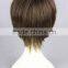 cheap short 35CM brown color mixed synthetic lolita cosplay wig