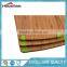 3 Piece Triple-Ply Warp Resistant All Natural Bamboo Cutting Board with Juice Groove