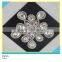 Hot Fix Crystal Glass Stone Applique Horse Eye Mix Waterdrop Rhinestone Patch 10x10cm