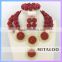 Mitaloo Wholesale African Costume Jewelrt Set Nigerian African Beads Jewelry Sets MT0003