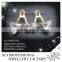 Sterling Silver Ear Jacket and Ear Pins for Ladies Fashion Ear Jacket Front Back Earrings