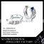 2015 Fashion Design 925 Sterling Silver Blue Fancy cz Diamond Cheap Hip Hop Earrings for Girls SLS Jewelry