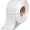 custom paper material blank white label roll wholesale