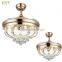 4 Lights Flower Lampshade Ceiling Fan Chinese Manufacturer