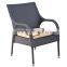 Black Wicker Outdoor Dining Chair