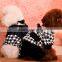 Gentle black houndstooth pattern xxx small dog clothes made in china