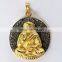 Wholesale Vintage Style Gold Polish Buddha 925 Sterling Silver Pendant, Silver Jewelry Supplier India