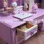 American Wooden Bedroom Furniture Purple Princess Style Bed CC-A-03