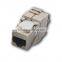 High Quality Toolless STP cat6a RJ45 keystone jack