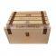 custom name branded pine wood wine boxes