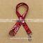 Easy design promotional printed polyester lanyard/ branded lanyard with custom logo