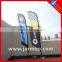 Various screen printing marketing flags and banners