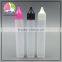 trade assurance 30ml Unicorn Bottles E Liquid Pen Shape Bottle 30ml PE Plastic Bottles