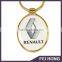 Professional Good Price Stylish Sliver Car Logo Printing Car Keychain for Renault