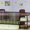 Hot sale bamboo 2 in 1 Full Size Crib and bamboo Changing Table Combo baby bed bay cot and new design changing table                        
                                                Quality Choice