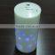 Battery powered 6 inch plastic pillar colorful christmas moving snowflake candle