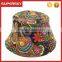 A-1550 Fashion Women Lightweight Flower Printed Pattern Hat Lady Floral Summer Sun Hat Tropic Floppy Bucket Hat