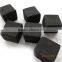 AH9002 Finger Bamboo 2.5X2.5X2.5CM SHISHA ( HOOKAH) CUBE/ROUND CHARCOAL