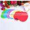 Macarons color apple-like multifuntional silicone cup mat for decoration