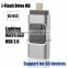 3 in 1 OTG USB Flash Drive mirco 8 pin USB Connector for iOS/ Mac/Android/Smartphones/PC (Silver-16GB)